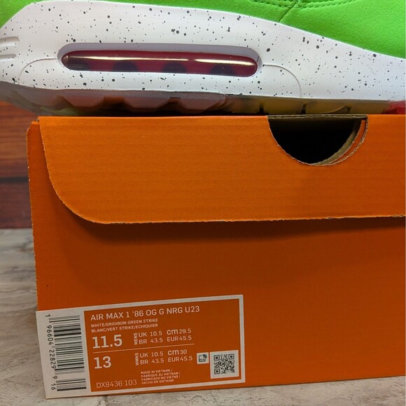 Nike Air Max 1 \'86 OG Golf NRG Men\'s 11.5 US Open 2023 Shoes DX8436-103 main image 5